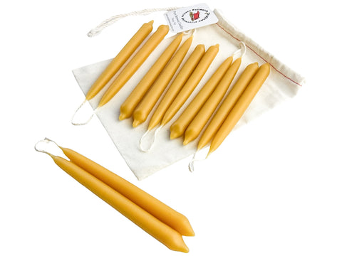 Tiny Hand Dipped Beeswax Tapers