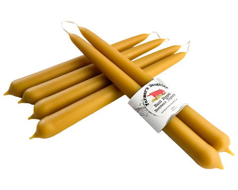 Hand-Dipped Beeswax Tapers