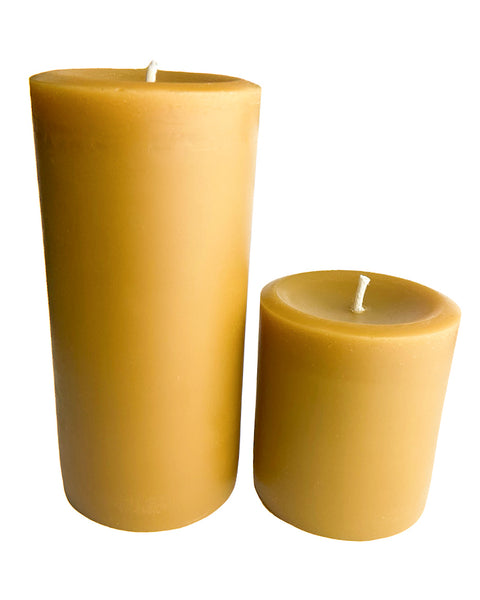 Beeswax Pillars