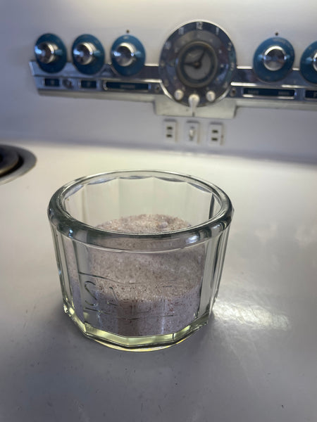 Vintage Glass Salt Cellar