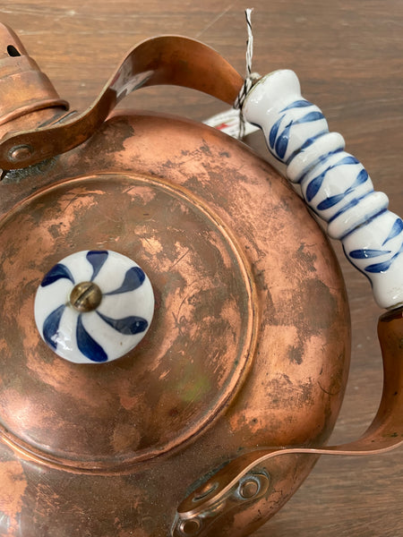 Vintage Copper Tea Kettle