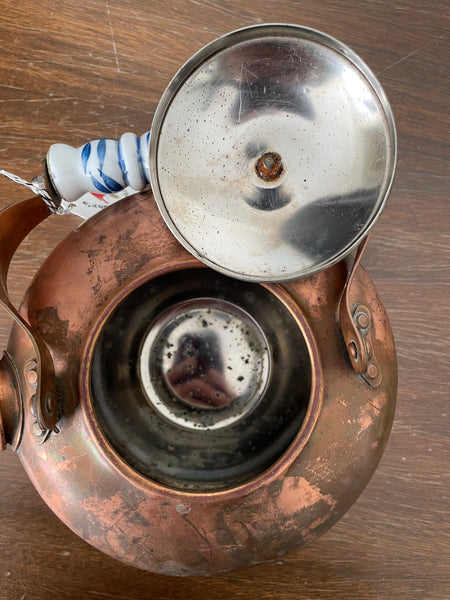 Vintage Copper Tea Kettle