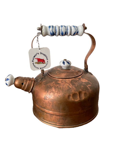 Vintage Copper Tea Kettle