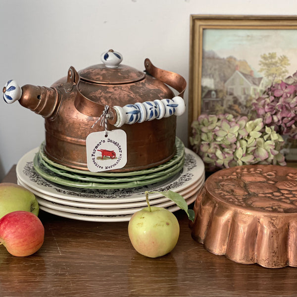 Vintage Copper Tea Kettle