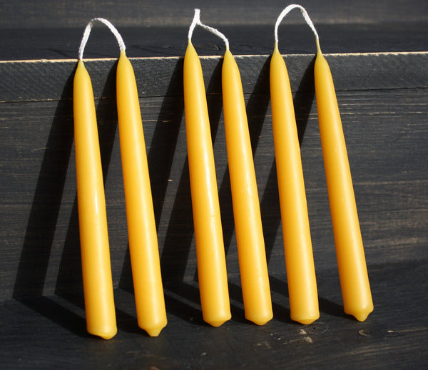 Tiny Hand Dipped Beeswax Tapers