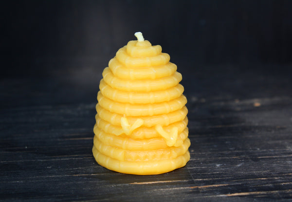 Pure Beeswax Beehive Skep Set of 2