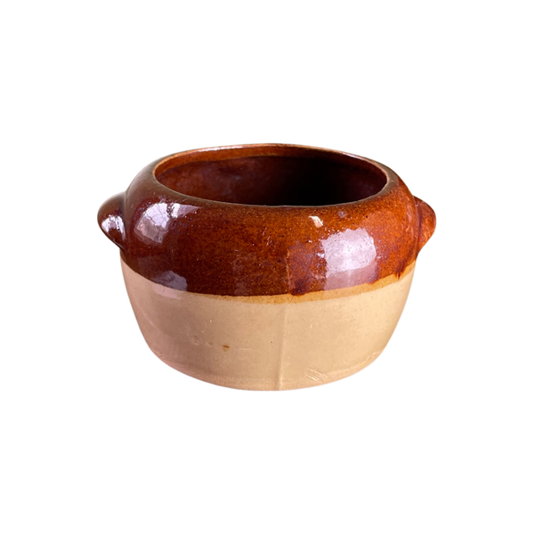 Small Brown vintage Crockery pot