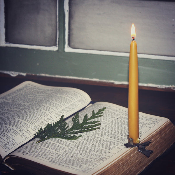 Tiny Hand Dipped Beeswax Tapers